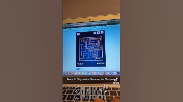 Maze to Play Just a Game on the Computer