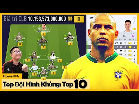 Top 10 Đội Hình Khủng Nhất FIFA Online 4: 10200 Tỷ Với Song Rô LH +8, Rô Béo ICON +5, Full LH +8