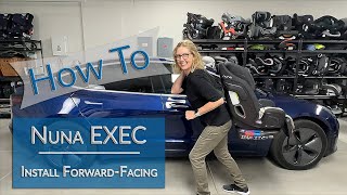 How to Install A Nuna EXEC All-in-One Car Seat Forward-Facing in A Tesla Model 3
