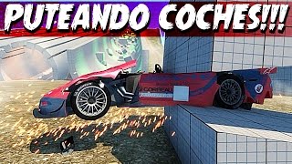 BEAMNG.DRIVE - #9 - puteando coches en el mapa GRID 2 | Gameplay Español