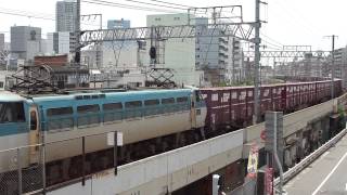 JR貨物 EF66 108号機 貨物列車 通過