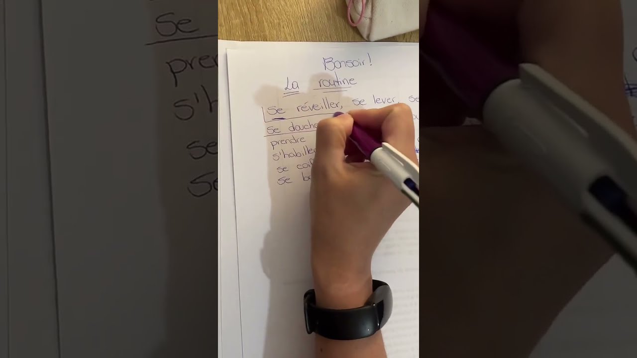 Apprendre le français : live 14 LA ROUTINE - YouTube