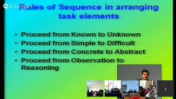 Task analysis and Instructional Objective by Dr. Sunil Dutt on 26th 2013