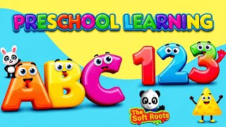 Preschool Learning activities for 3 year olds at home | Learn ABC Phonics Shapes Numbers Colors 🌈 screenshot 2
