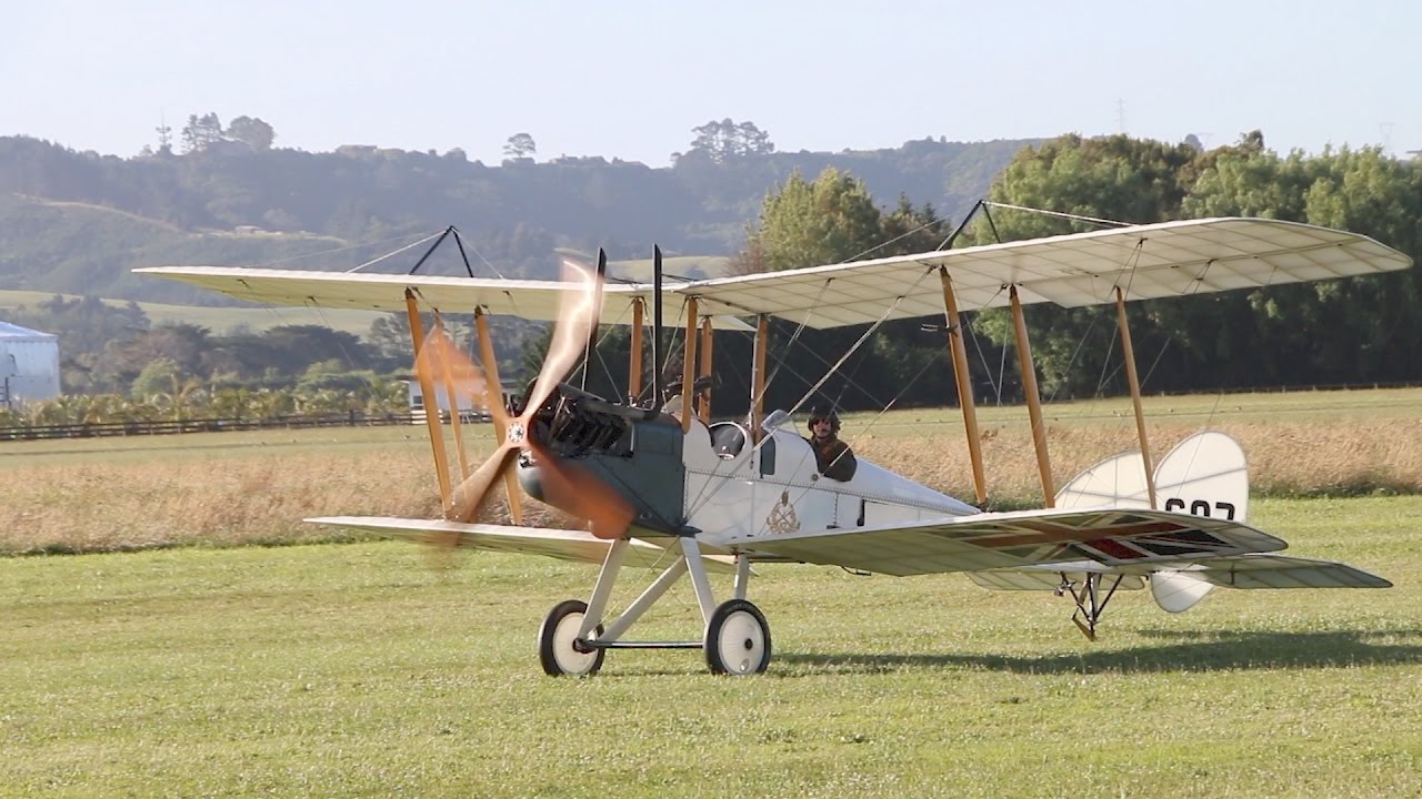 Royal Aircraft Factory 1912 B.E.2 First Flight From New Base New Zealand  2016 