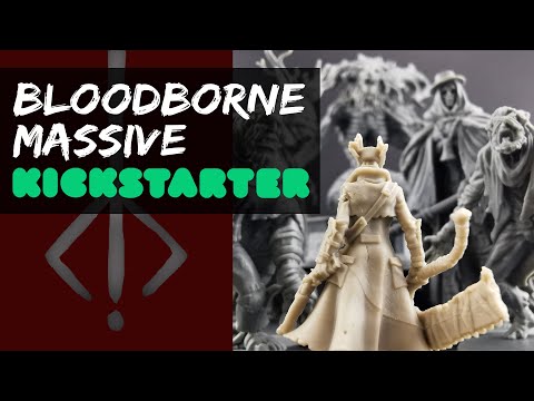 Bloodborne the Board Game - Huge Kickstarter Unbox and Review - Mostly About the Miniatures!