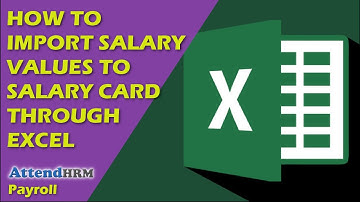 How to import salary values to salary card through excel in Lenvica HRMS.