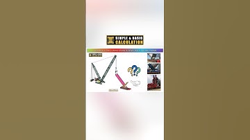 Tandem Lifting Load Calculation for Crane & SPMT #shorts