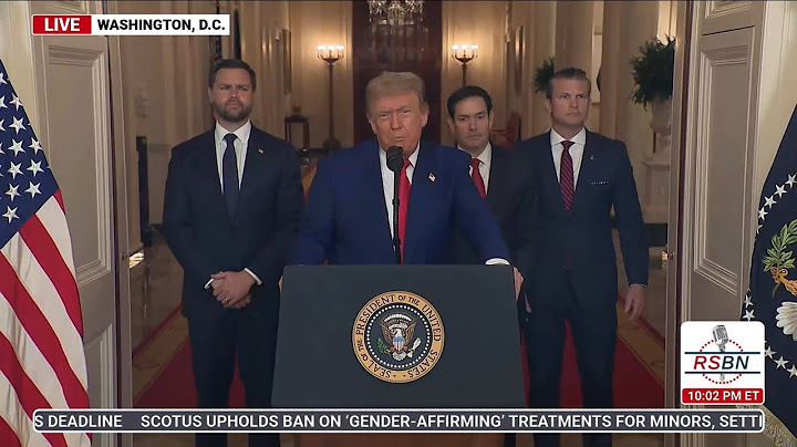 LIVE REPLAY: President Trump Addresses Nation Following U.S. Attack on Iran's Nuclear Sites -6/21/25