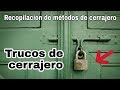 RECOPILACIÓN DE TRUCOS DE CERRAJERO