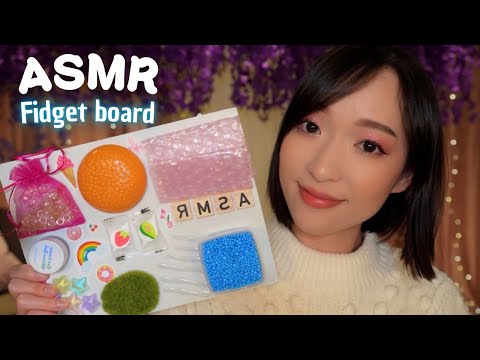 ASMR 🧡 Je fabrique un tableau sensoriel fait maison 🎨✨ (fidget board)
