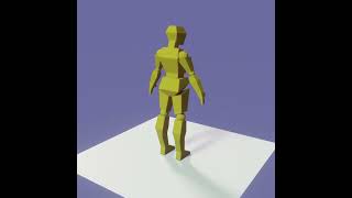 Blender 3D Progress #5 - Low Poly Female Mannequin screenshot 2