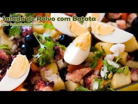 Vídeo: Salada Quente De Batata Com Polvo