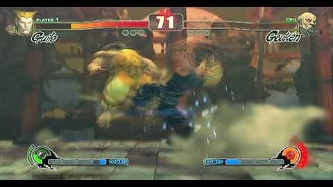 SFIV - Guile (ME) vs Gouken (CPU @ Hardest Difficulty) - 5 Rounds - Video 3 - [HQ Available]