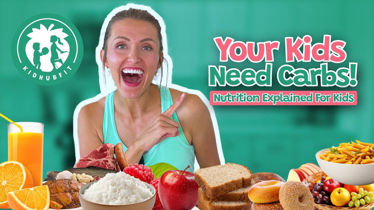 Carbohydrates Explained For Kids! Making Food & Fitness Fun! Nutrition For Kids! Educational Video