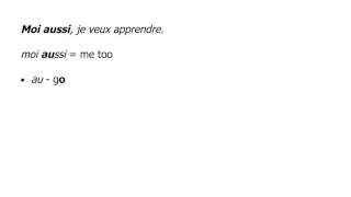 Moi aussi - French Sidebar 01-06