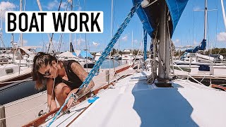 Fixing leaky windows on Catalina 30 SAILINGSOMEWHERE