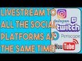 How To Livestream To Youtube Twitch DLive At The Same Time For Free! NGINX RTMP Server Tutorial.