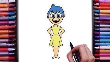 How to Draw Joy from Inside Out 2 | Easy Step-by-Step Tutorial
