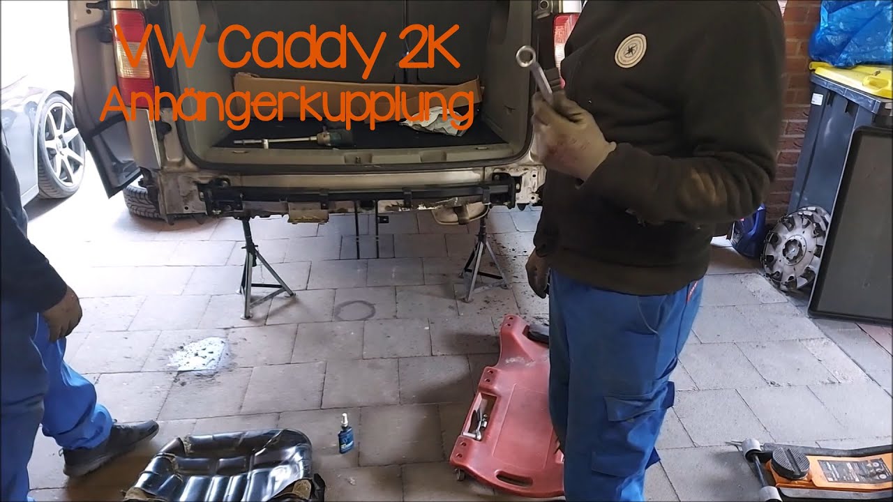 VW Caddy 2K Anhängerkupplung nachrüsten 