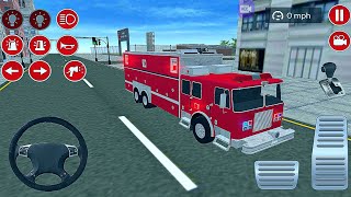 Real fire truck driving simulator #15 | Fire fighting | Real fire truck games - Android gameplay screenshot 4