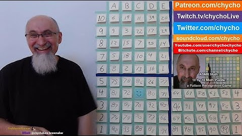 ASMR Math: Playing Our 10 by 10 Math Puzzle, Game Begins at (14:10) ... [AT THE END, WAIT FOR IT]