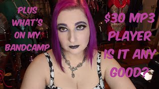 Jolike Music Player from Amazon review plus Whats on my Bandcamp? 💜🦇💜