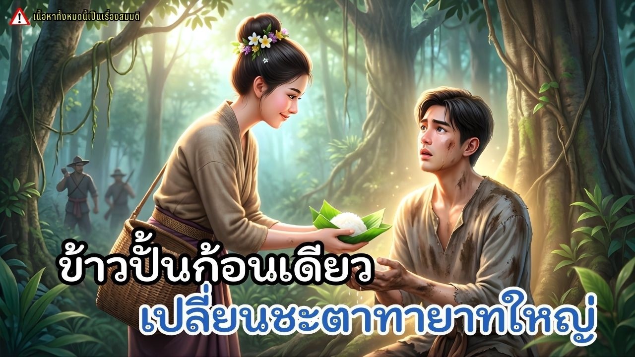 หญิงเข้าป่าแบ่งข้าวปั้นให้ชายถูกล่า ไม่รู้ว่าเขาคือทายาทใหญ่ปลอมตัวตามคำทำนาย
