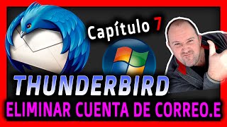 7. Curso Mozilla Thunderbird ⭐ Como borrar o eliminar cuentas de correo electrónico en Thunderbird