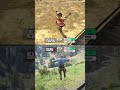 RDR2 (2018) vs RDR (2010) - Jumping Off a Train #trending #shorts