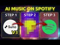 Suno ai v3 will blow your mind this is howto publish ai music on spotify