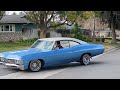 1967 chevy impala ss on 38 air suspension bags lowrider low low