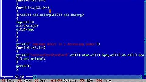 Define Structure with members and employee name | structure |Kpro Group
