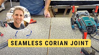 Seaming Corian Solid Surface Joint  Invisible Seam | Freehand
