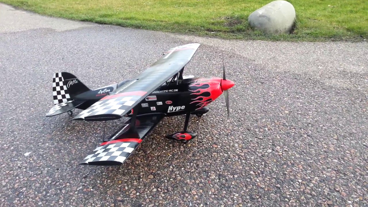 Hype RC Pitts Special Skip Stewart Black version, second flight on a ...