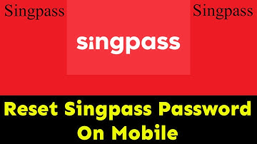 How To Reset Singpass Password | Singpass Password Reset | Singpass App Passcode Reset