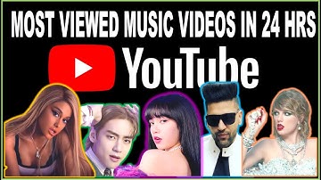 LIST OF MOST VIEWED MUSIC VIDEOS IN THE FIRST 24 HOURS ON YOUTUBE (Updated October 2020)