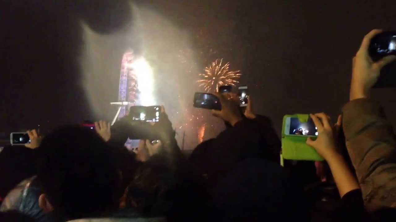 New Year Eve London 2013-14 - View from Waterloo Bridge