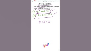 Find numbers between square numbers #squareofanumber #mathstrick #mathsshorts