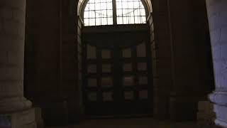Canada's notorious Kingston Penitentiary peaking around at night time