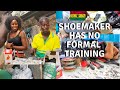 THIS IS HOW THIS GHANAIAN MAN MAKES A LIVING | LIVING AND WORKING IN AFRICA GHANA AS A COBBLER