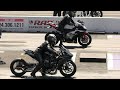 Kawasaki H2 vs R1 Yamaha - drag racing