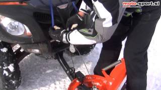 Snow plow ATV Work
