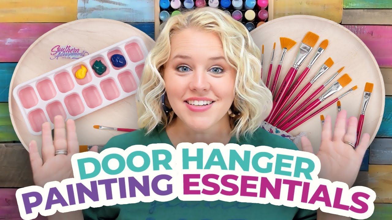 5 Essential Tools You NEED Before Painting Your First Door Hanger - YouTube
