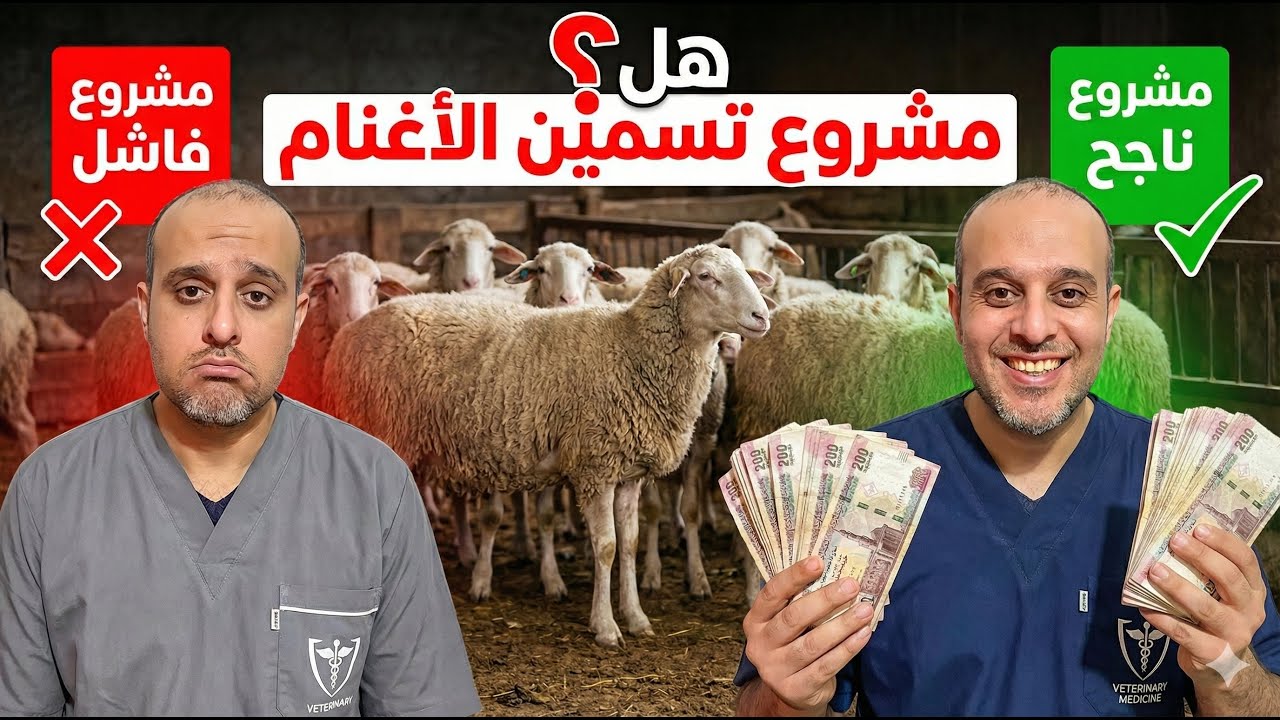 إبدأ مشروع تسمين الأغنام بأقل تكلفة ✅ تحقيق أعلى الأرباح 💲خطوه بخطوه 👍