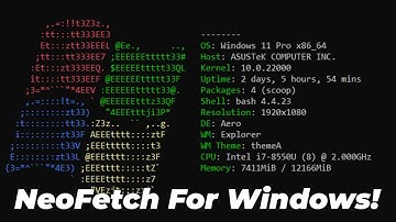 How To Install NEOFETCH on Windows