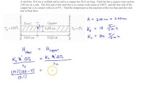 Chapter 13, Example #2 Conduction in two bars in series