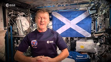 Tim Peake’s Happy Hogmanay from space