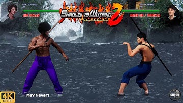 Shaolin vs Wutang 2 | Jim Kelly (American Karate) 💥 Hsiao Ho (Monkey) | CPU vs CPU AI vs AI