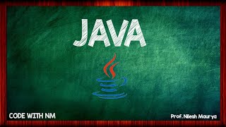Java Programming Language| Chapter-1 |FOOL- Fast Optimize Online Learning| CODE WITH NM